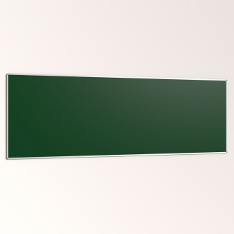 Wandtafel Stahl grün, 300x100 cm, ohne Kreideablage, 